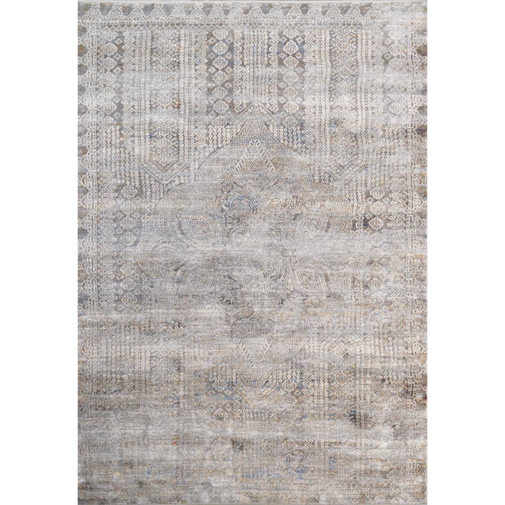 Dynamic Rugs 1361-915 Gold 7.10 Ft. X 10.10 Ft. Rectangle Rug in Grey/Ivory/Navy